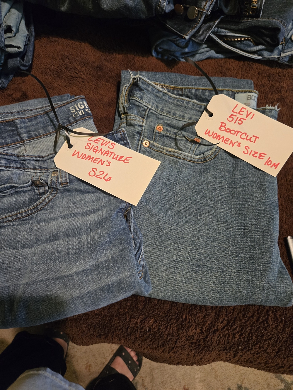 Levi's Women's Light Blue Bootcut Jeans Pair